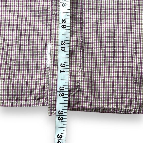 Peter Millar Shirt Mens Extra‎ Large XL Pink Tan Long Sleeve Button Down Shirt - Picture 9 of 10